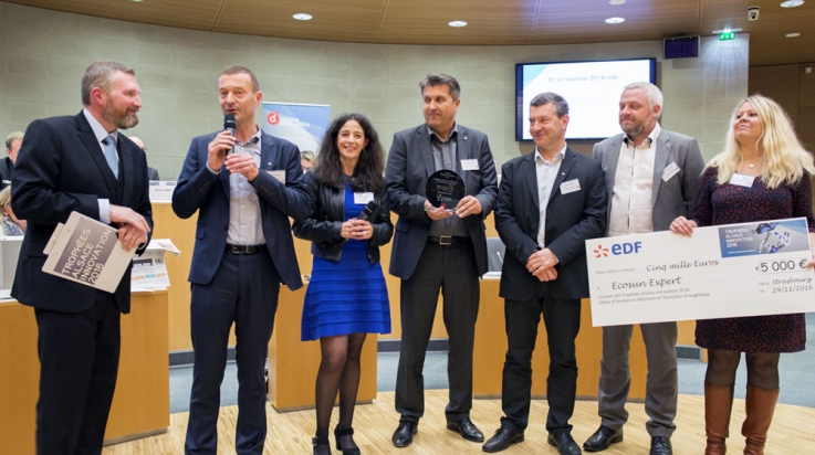 Galardón de los Trofeos Alsace Innovation 2016 Ecosun Mobil-Watt®
