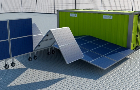 container solar plant