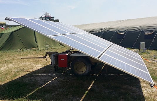 Remorque solaire Trailer-Watt version militaire