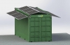 cadre solaire sur container
