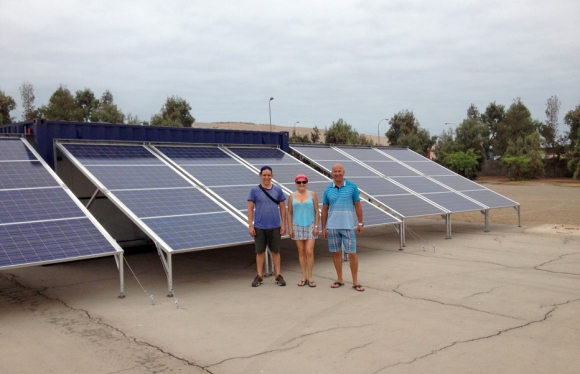 energía solar pueblo