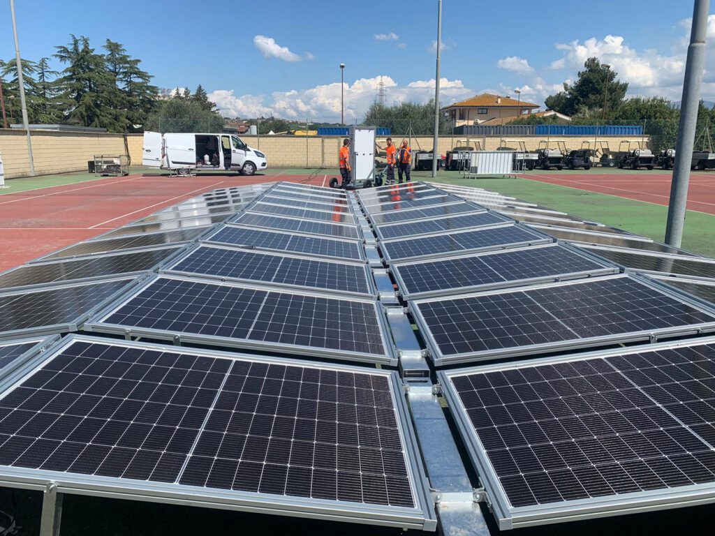 Electrification for a golf tournament in Italy