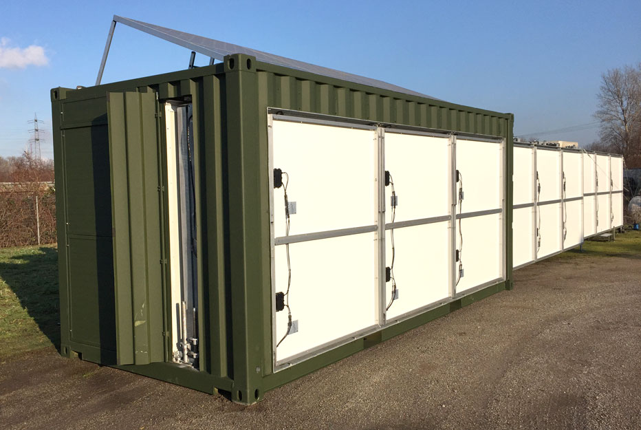 Solar container for german army