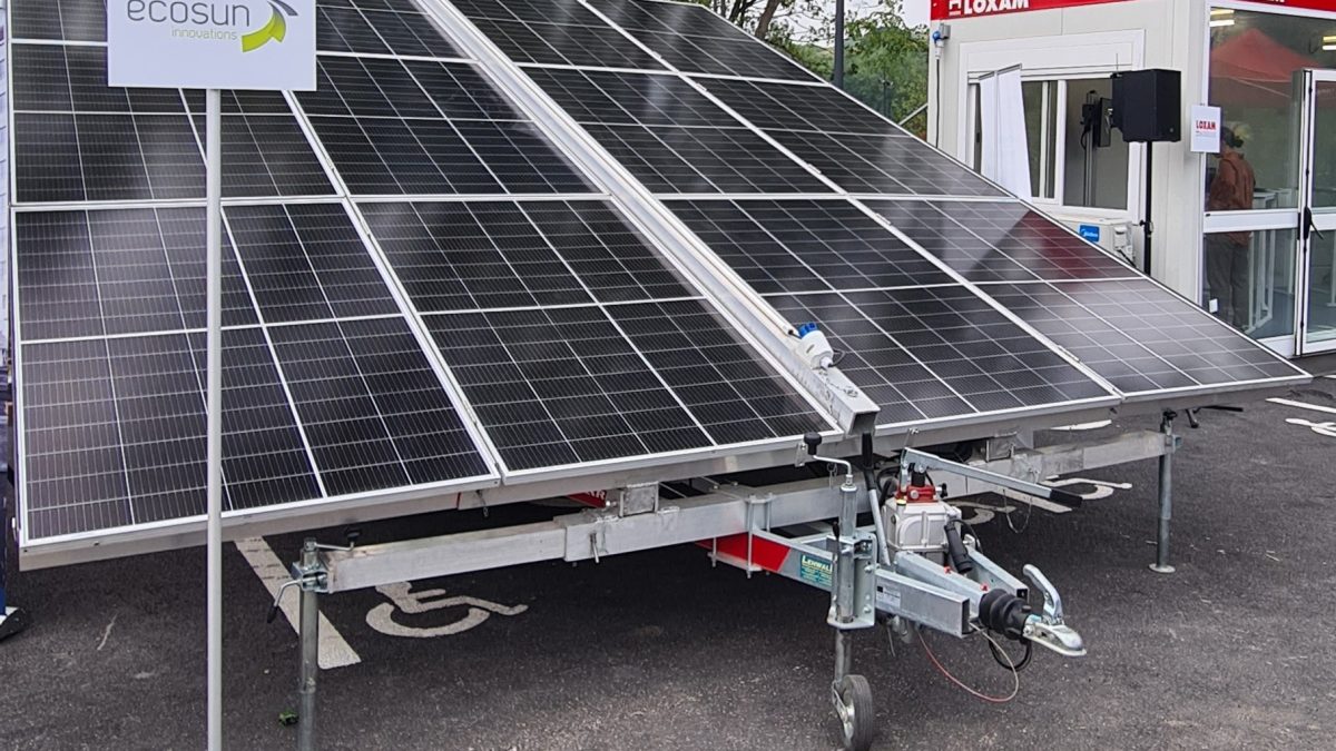 Journée rencontres de la sécurité et de l'environnement, LOXAM Modules et remorque solaire ECOSUN Innovations